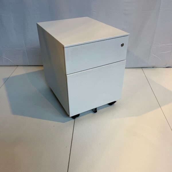 Caisson blanc 2 tiroirs