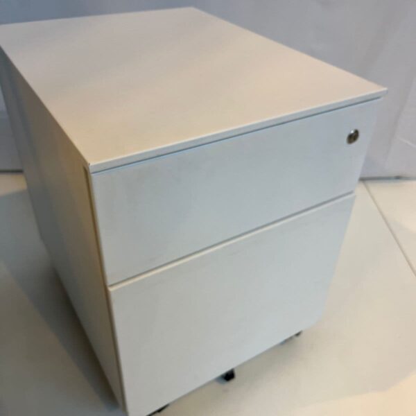 Caisson blanc 2 tiroirs – Image 2