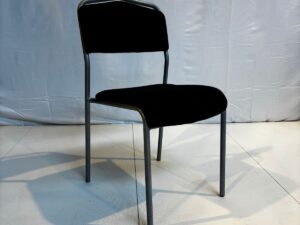 Chaise visiteur noire et grise
