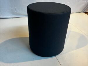 Pouf rond noir