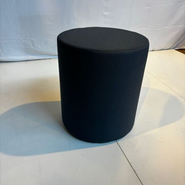 Pouf rond noir