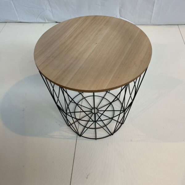 Table basse noire et bois – Image 3