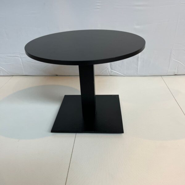 Table basse ronde noire