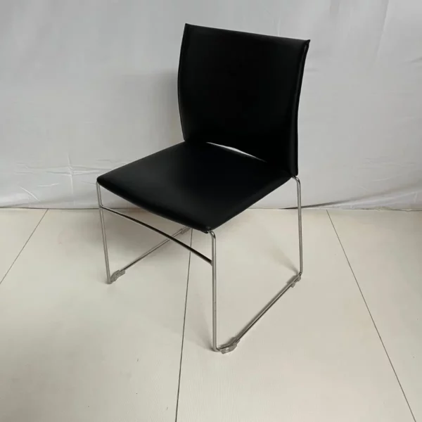 Chaise visiteur noire – Image 2