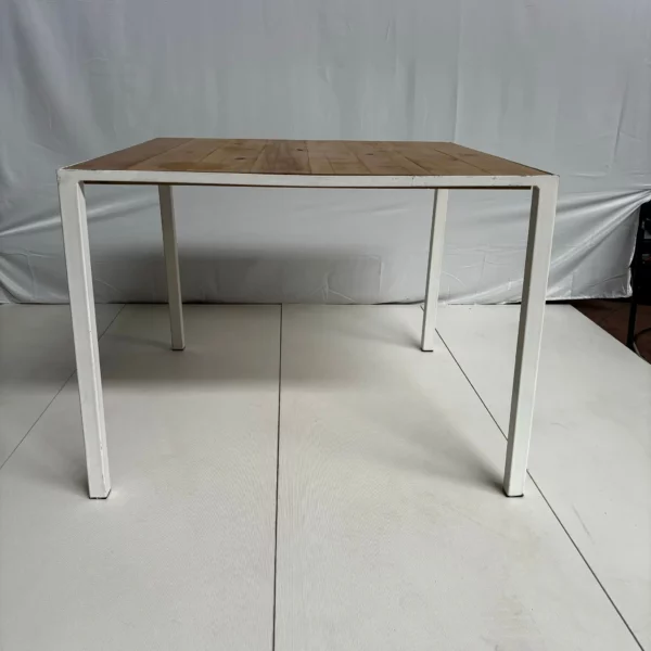 Table carré plateau bois – Image 3
