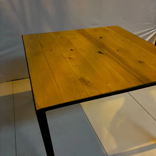 Table carré 100 x 100 cm bois – Image 3