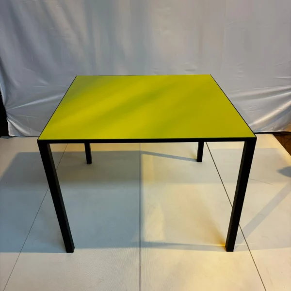 Table carré verte 100 x 100 cm