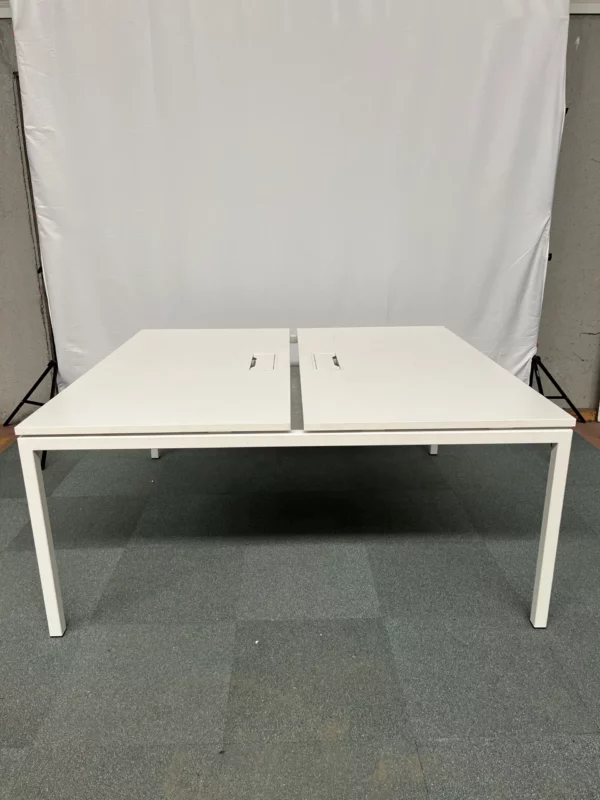 Bench 2 personnes blanc
