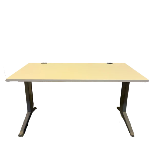 Bureau blanc STEELCASE 160 x 80 cm