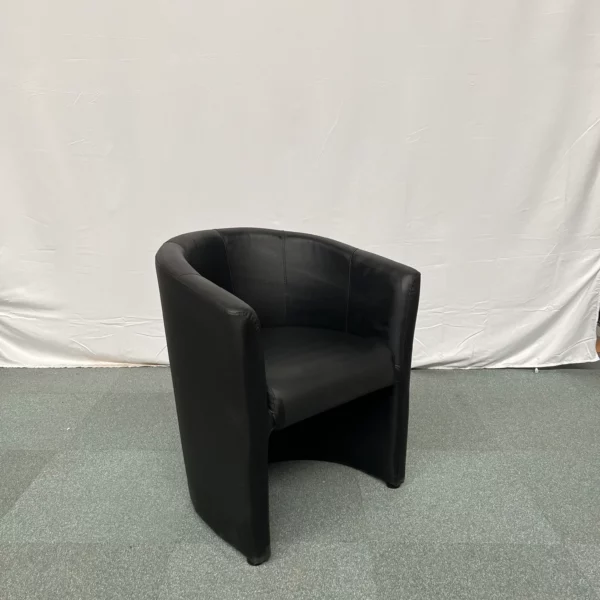 Fauteuil club noir