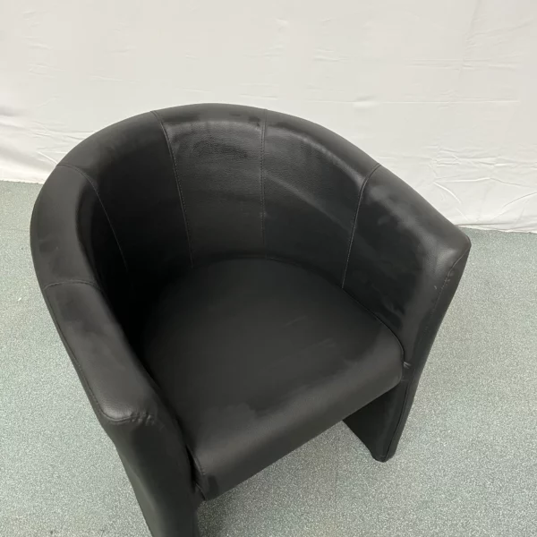 Fauteuil club noir – Image 2