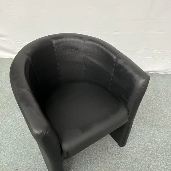 Fauteuil club noir – Image 2