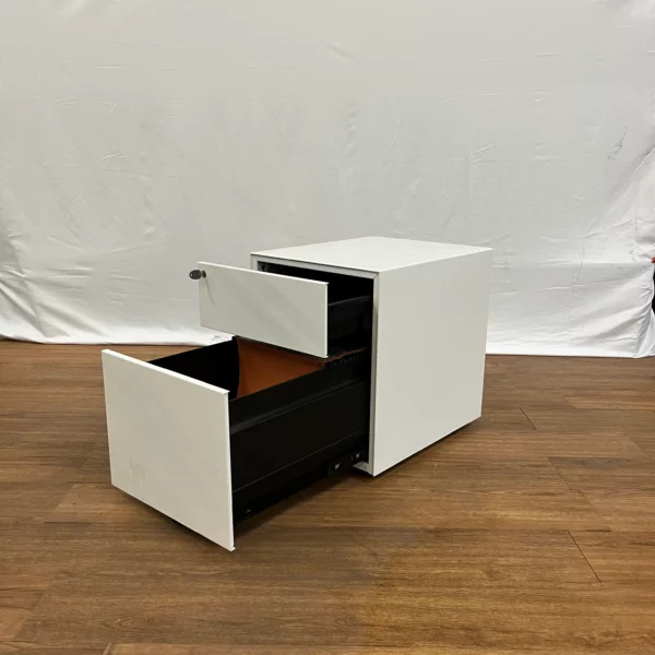 caisson blanc 2 tiroirs