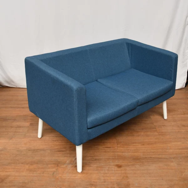 Canapé bleu 2 places - CAN016-RO – Image 2