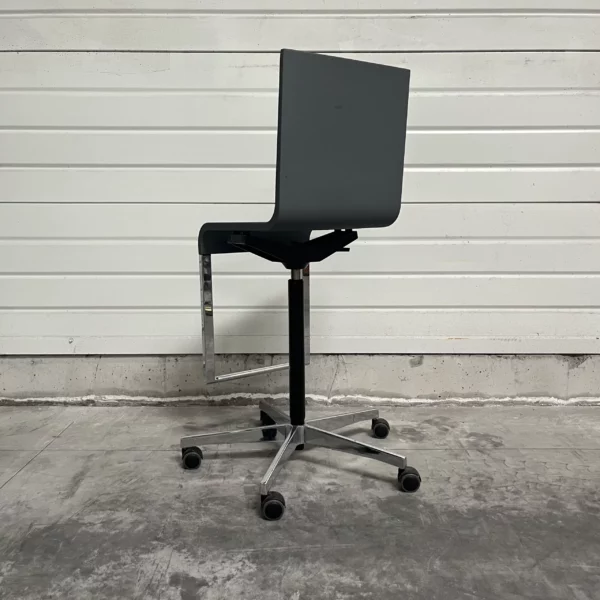 Chaise haute grise à roultte - CHA067 – Image 3